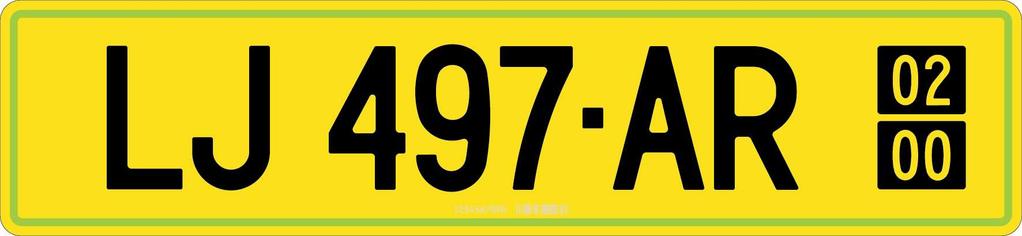 2. REGISTRSKE TABLICE VOZIL