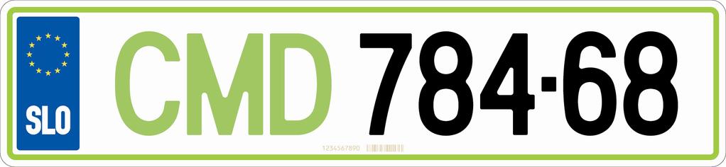 5. REGISTRSKE TABLICE VOZIL TUJIH