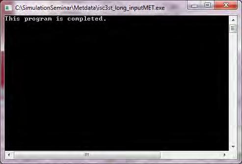 өгөгдлийг хадгалах газар /output file location/ isc3st_long_inputmet.exe ачааллах.