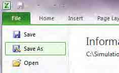 export хийгдсэн Excel файлыг нээнэ. [File]-[Save As]-ыг дарна.