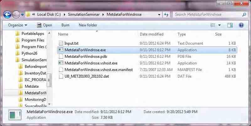 MetdataForWindrose.exe-ын хэсэгт 2 дарж ачааллана. Салхины тархалтын зургийг боловсруулахад зориулсан цаг уурын өгөгдөл үүсч бэлэн болно.