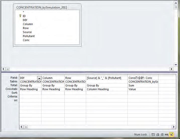 Хамрагдах хүснэгт ( Энд CONCETRATION_bySimulation_2011table ) -ийг зааж оруулсан байгааг