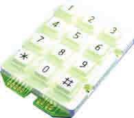 2 mm WEALTH METAL 7 Electromechanical Keypads Matrix Keypad Rows x Output Columns