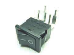 2AC SPST LIGHT COUNTRY R130-22C-11P 0012-0004-4 Black 5A 2AC DPST PRONIC