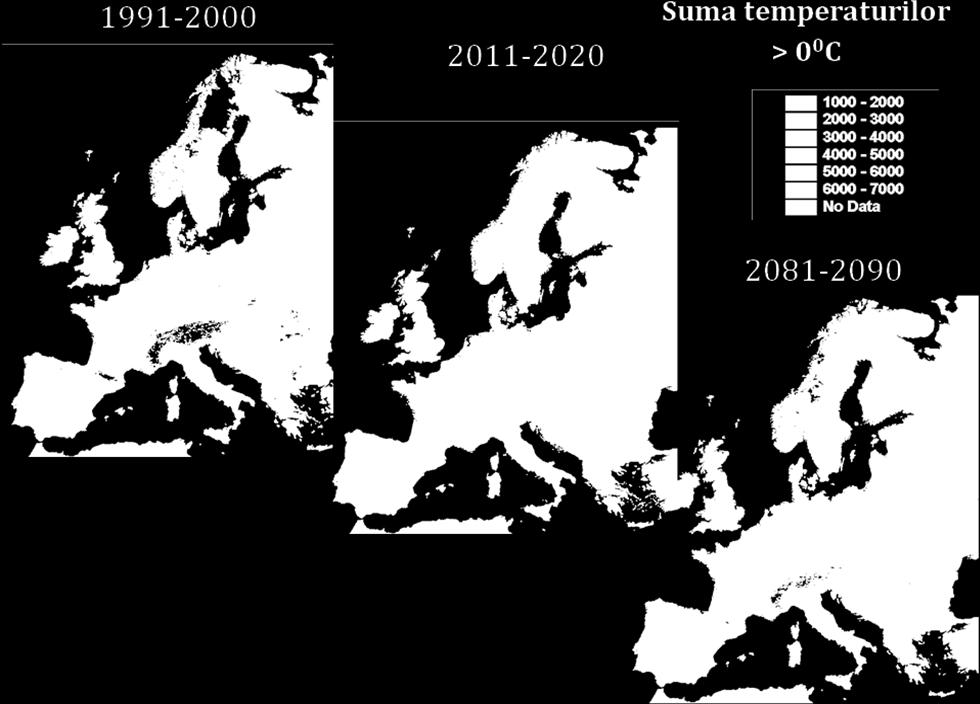 Aplicarea scenariilor climatice pentru a descrie tendințele climatice Scenariile climatice realizate cu diferite modele climatice globale au prognozat o creștere a temperaturii medii globale pană la