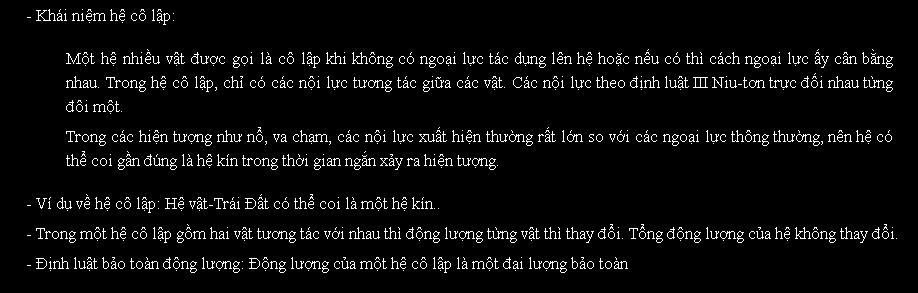 hiểu về động lượng * Hoạt động