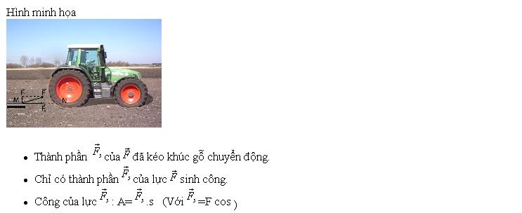 của bài công và công suất