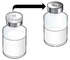 Priprema bočica za primjenu, spajanje nastavka za bočicu Potrebna su: 2 pakiranja vatica natopljenih