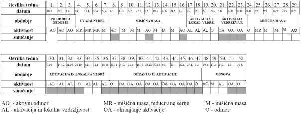 DVA KONCEPTA CIKLIZACIJE PRIPRAVLJENEGA OBDOBJA LETNI NAČRT VADBE primer alpsko smučanje povezanost kondicijske priprave in smučanja LETNI NAČRT VADBE primer veslanje kombinacija vadbe za