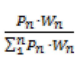 S n = fejn P n = ir-rendiment tal-enerġija [MJ] għal kull kilogramm ta' materja prima mxarrba n** W n = fattur ta' ponderazzjoni ta' sottostrat n