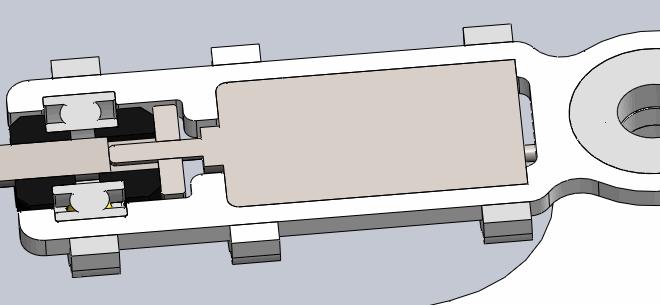 Sliekin pavara su M2 sriegiu (sriegis nepavaizduotas d l kompiuterio resursų taupymo); 2. Miniatiūriniai rutuliniai guoliai; 3. Iš plastiko ištekintos M2 veržl s, laikančios slieką guolyje; 4.