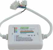 Amplificator de semnal pentru benzi cu E-uri RGB Alimentatoare pentru E-uri PRGB egendă Cu ajutorul amplifi catorului PRGB poate fi crescută raza de acţiune a controlerului E-RFRGB, astfel se poate
