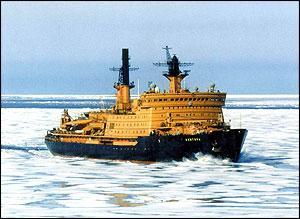 Uurimislaevad: Arktika (Venemaa) Pikkus 148 m; Süvis 11 m; Sõiduaeg 225 päeva; Võimeline murdma 2-3 m paksust jääd; Meeskond kuni 150 inimest,