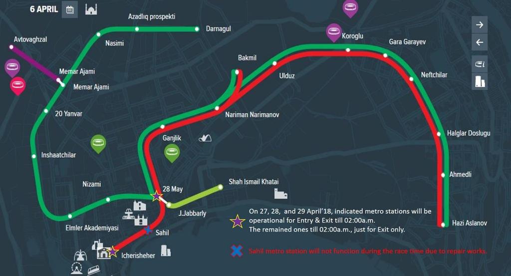BAKI ŞƏHƏR HALQASINA NECƏ GETMƏLİ Metro Xidməti Şəhərin mərkəzinə gediş-gəliş üçün ən rahat vasitə metrodur.