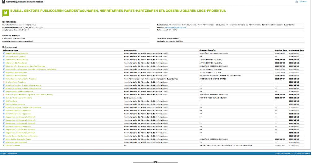 edo honako honetan, araudi proiektuen kasuan. Informazio hori formatu berrerabilgarrietan ere eskaintzen da, Open Data Euskadiren katalogotik.