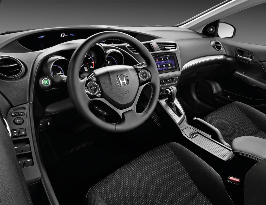 HONDA CONNECT KOOS GARMINI NAVIGATSIOONISÜSTEEMIGA Civic sisaldab uut Honda CONNECT autosisest audio- ja infosüsteemi, mis pakub