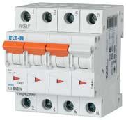 Miniature Circuit Breakers PLS, PLZ Miniature circuit breakers PLS, PLZ - ka Rated current I n (A) / Type designation / Article No. / SG7 Characteristic B Characteristic C Characteristic D -pole.5.