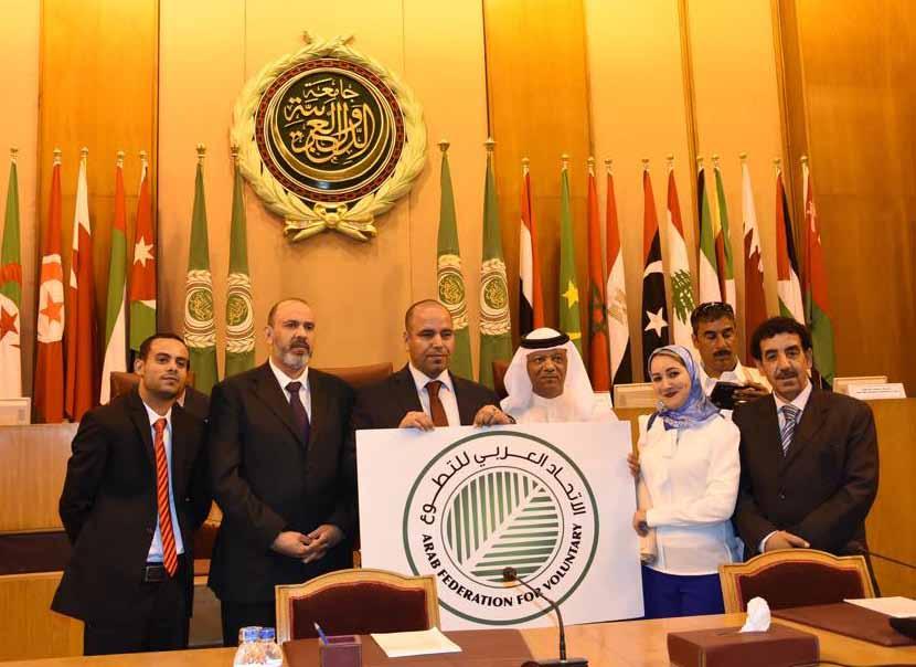 أخبار وفعاليات االتحاد العربي للتطوع يطلق شعاره الجديد من مقرجامعة الدول العربية أطلق االتحاد العربي للتطوع شعاره وإستراتيجيته الجديدة من مقر جامعة الدول العربية خالل المؤتمر السنوى الحادي عشر