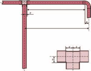Úlohy 1. Vypočítajte dĺžku rúry L ( na obrázku ) pre inštaláciu podľa metódy rozmeru Z. Vzdialenosť osí rúr je 2500 mm. Rozmery Z: oblúk: Z = 26,4 mm T-kus: Z = 15,0 mm 4.