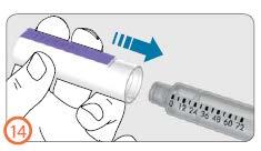 Notă: Îndepărtați întotdeauna acul după fiecare utilizare. Acele sunt destinate unei singure utilizări. Nu păstrați stiloul injector cu acul atașat.