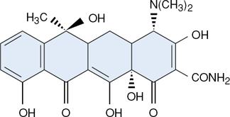 Tetraciklini snovna strukturna formula