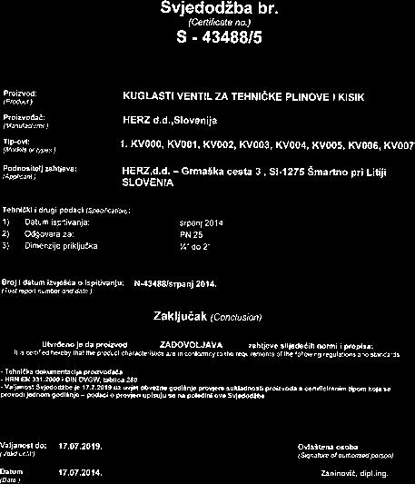 s punim protokom - kuglasti ventili sa