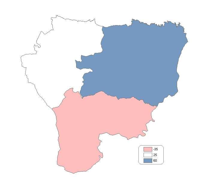 Nos mapas 5.2 e 5.3 mostrase o incremento da vivenda principal e secundaria por cada mil habitantes entre os anos 1991-2001.