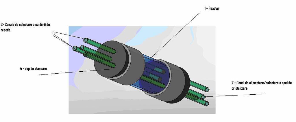 Fig. 14. Schema de functionare a instalatiei de stocare termochimica a energiei Fig. 15. Imagine de ansamblu Instalatie de stocare termochimica a energiei pe baza de MgSO 4.7H 2 O O8.