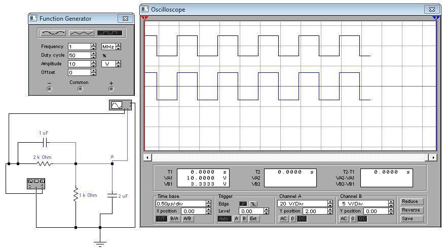 Utilizarea simulatoarelor în analiza circuitelor electrice: Electronics Workbench (Multisim, EWB) APLICAIEăAmplitudine.ewbă Figura A.