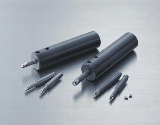 Sumitomo Solid Carbide Boring Bars SUMIOMO CBN SOLID CARBIDE BORING BARS Series: BSME ype SUMIBORON Characteristics Achieves the minimum bore diameter of ø2.5mm in the boring of hardened steel.