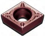 80 DIAMOND YPE POSIIVE INSER Indexable Inserts for urning See page 248-259 for running parameters.