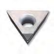 PCD INSERS - POSIIVE PGA PGD Polycrystalline Diamond (PCD) Inserts See page 247 for running parameters.