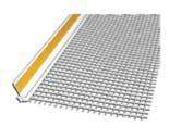 Pribor za sustave C PVC kutni profil s mrežicom PVC kutni profil s mrežicom za kutove kod izrade toplinskih sustava Broj proizvoda EAN kod Pakiranje Dimenzije Cijena KH8030010000 3872889000030 100