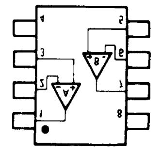 U-NJM904M PIN FUNCTION.A OUTPUT.A - INPUT.A +INPUT 4.GND 5.B +INPUT 6.