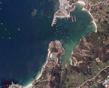 Imaxes de Google Maps e ortofotos procedentes do visor do SixPac do Ministerio de Agricultura, Alimentación