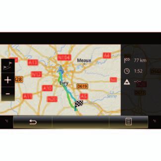 Scurt Economic Mergi la Mergi la 5 Meniu contextual 5 Apăsaţi pe 5 pentru a accesa următoarele funcţii: Trasee alternative ; Itinerariu ; Opţiuni traseu ; Ad. traseu în agendă adr.