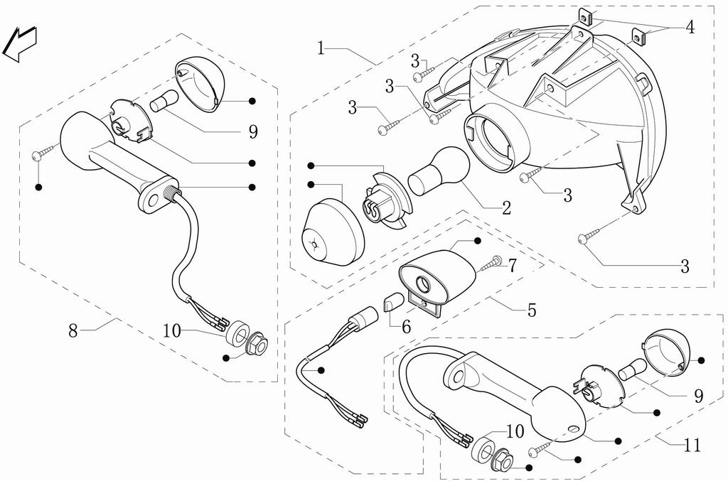 IAMPS AND LANTERNS Ⅰ 000K0000 TAIL LIGHT DOT B00000 LIGHT BULB B0000 SCREW ST.X 0S00000 SPRING NUT.