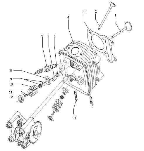 00000X UNILATERALISM VALVE COVER B0000 SCREW 000000 SPRING VALVE ASSY.