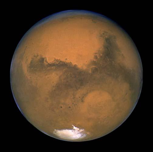 Mars Velika poluos staze = 1,524 aj = 227 900 000 km ekscentricitet e = 0,093 nagib ekvatora ε = 25,2 o promjer ekvatorski = 6 794 km M = 0,642.