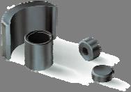 4 VRSTE TRDOMAGNETNI MATERIALOV Keramični trdomagnetni materiali: Trdomagnetni feriti: materiali: splošna formula MO nfe 2 O 3 barijev ferit: ao 6Fe 2 O 3 ( najpogostejša