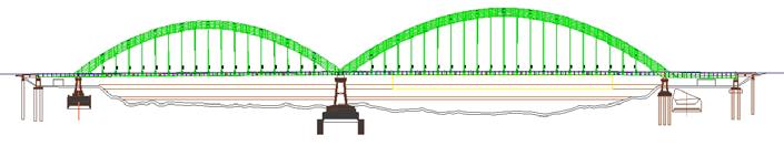 pri V = 160 km/h Frekvencije oscilacija: Ravan Deo 1-2-3 Deo 3-4-5 Vertikalna n 1,V = 0,76 Hz n 1,V = 0,53 Hz Horizontalna n 1,H = 1,47 Hz n 1,H