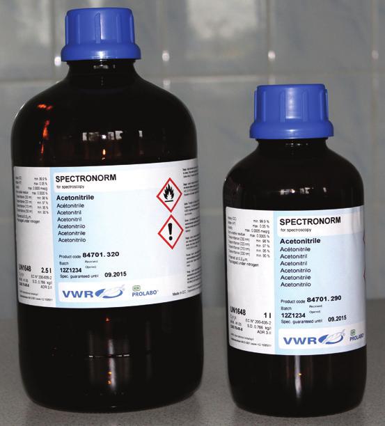 S SPECTRONORM Solvents Solvents for spectroscopy, SPECTRONORM UV/VIS spectroscopy is a reliable and accurate method used extensively in modern analytical laboratories.