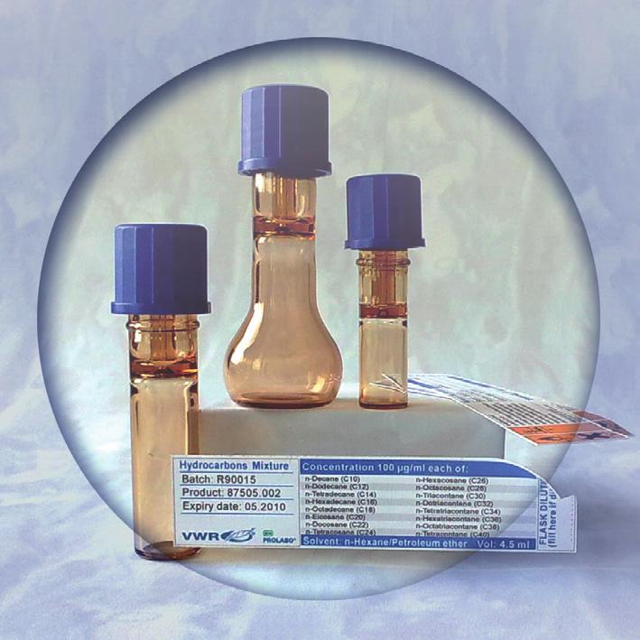 S Standards for determination of hydrocarbon oil index Standards for determination of hydrocarbon oil index Designed for analysis of water and ground samples, according to the ISO 9377-2 norm