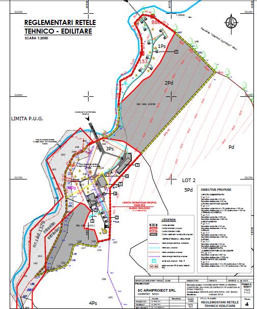 Propunere pentru amplasarea staţiilor de epurare *sursa: Memoriu de prezentare întocmit de SC ARHIPROIECT SRL Bacău Apele uzate provenite din activităţile derulate pe cele două amplasamente vor fi