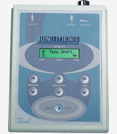 00 aparat cu un canal (1 pers),portabil 9 programe, 9 nivele intensitate ecran LCD mare, design modern reglabil analog stimuli: 2-150 Hz(antialgic, masaj) dimensiuni:125 x46 x28 mm greutate:58 g