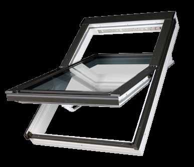 aliuminio PVC profilio langas PTP U3 PTP-V U3 aliuminio PVC profilio langas su orlaide V35 APVERČIAMI LANGAI Apverčiamas langas, lankstai yra ties lango viduriu.
