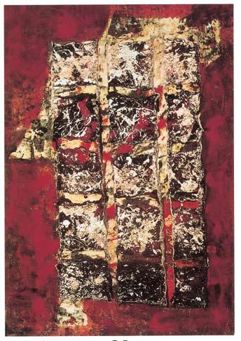 PREZENTACIJA IZLOÆBE, PREDAVANJA, PUBLIKACIJE MIROSLAV IPEK GLASNO I JASNO Galerija Vjekoslav Karas, rujan 2002. Bez naziva, 2000, kombinirana tehnika, 100x70 cm, sign.