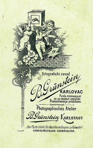 PREZENTACIJA IZLOÆBE, PREDAVANJA, PUBLIKACIJE GLASNO I JASNO IZ STARIH ALBUMA: KARLOVA»KI FOTOGRAFI (1850-1940) IZ FUNDUSA GRADSKOG MUZEJA KARLOVAC, Gradski muzej Karlovac, srpanj 2002. UoËi 413.