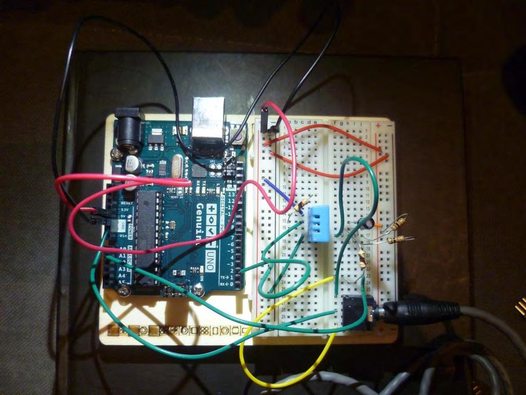 Εικ. 4.3 Πειραματική διάταξη (arduino + breadboard) 4.1.