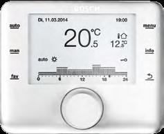 CW400 valdymas Zonų valdymui su zonos moduliu Funkcijos: patalpos temperatūros jutiklis klaidos pranešimų ekranas patalpos temperatūros rodmenys CR10 7 738 111 105 56,98 68,95 Patalpos temperatūros